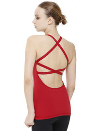 white color fitness top nylon spandex white fitness clothes